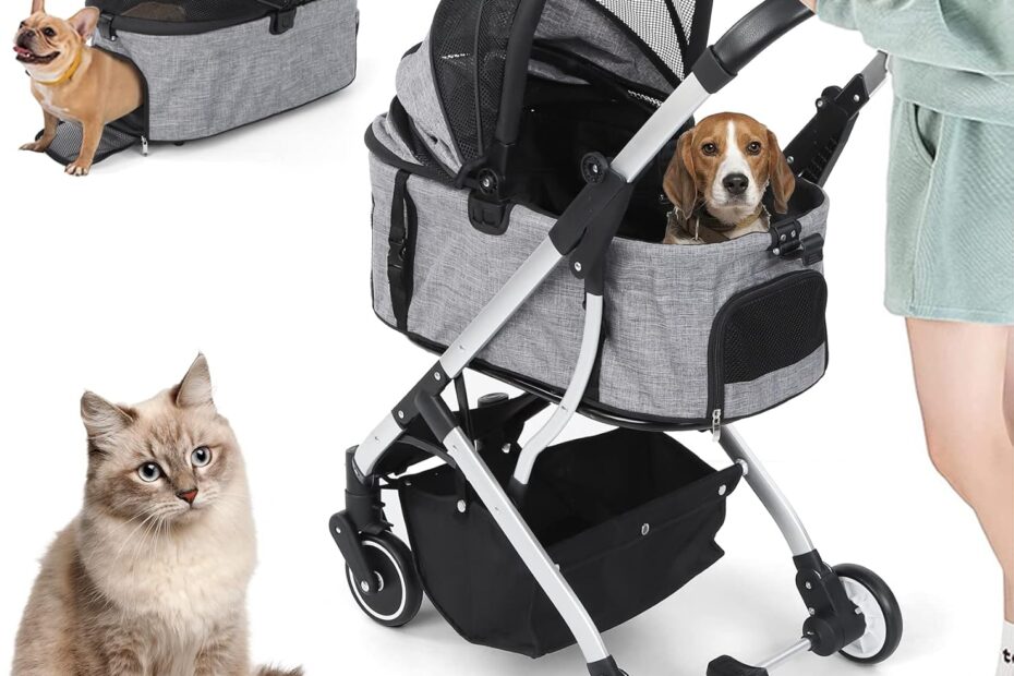 Adventure Awaits: The Ultimate Premium 4-Wheel Pet Stroller for Cats and Small Dogs