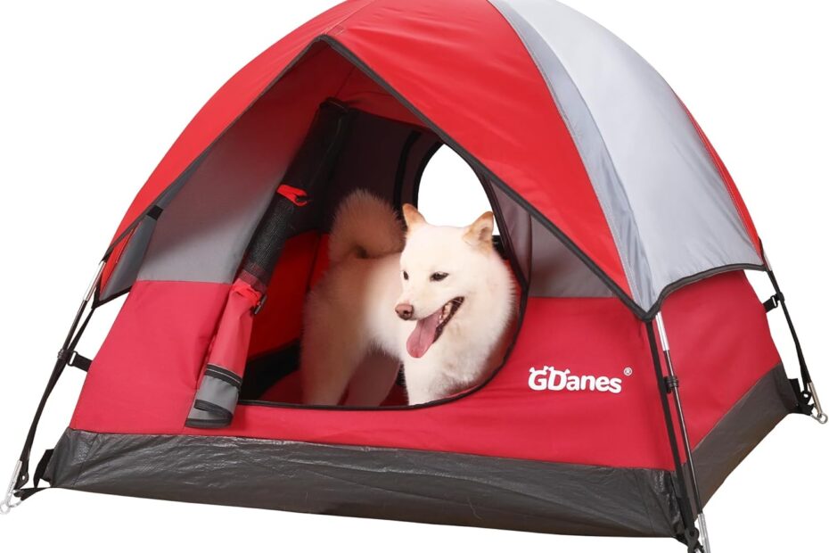 Comfort on the Go: GDanes Red Dog Tent House Review for Large Dogs