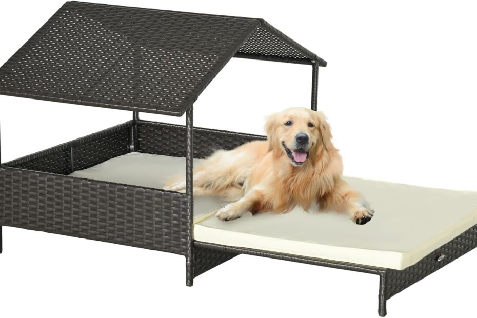 Cozy and Chic: PawHut's Outdoor Wicker Dog House Review