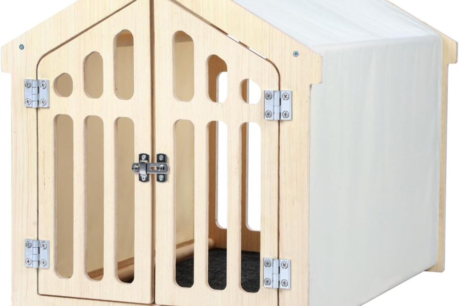 Cozy Nook: Review of the Stylish Wooden Indoor Dog House for Small to Medium Pups