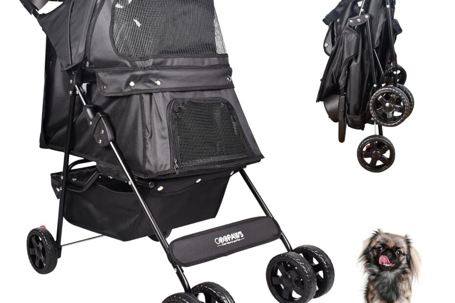 Cruise in Comfort: Review of the Jespet & GOOPAWS 4-Wheel Pet Stroller