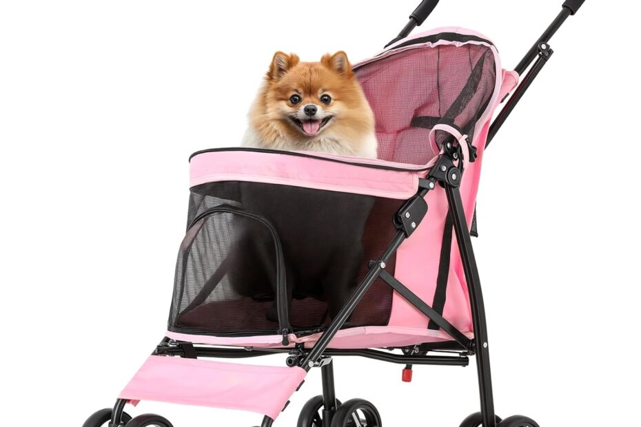 Discover Comfort on the Go: MoNiBloom 4 Wheels Pet Stroller Review