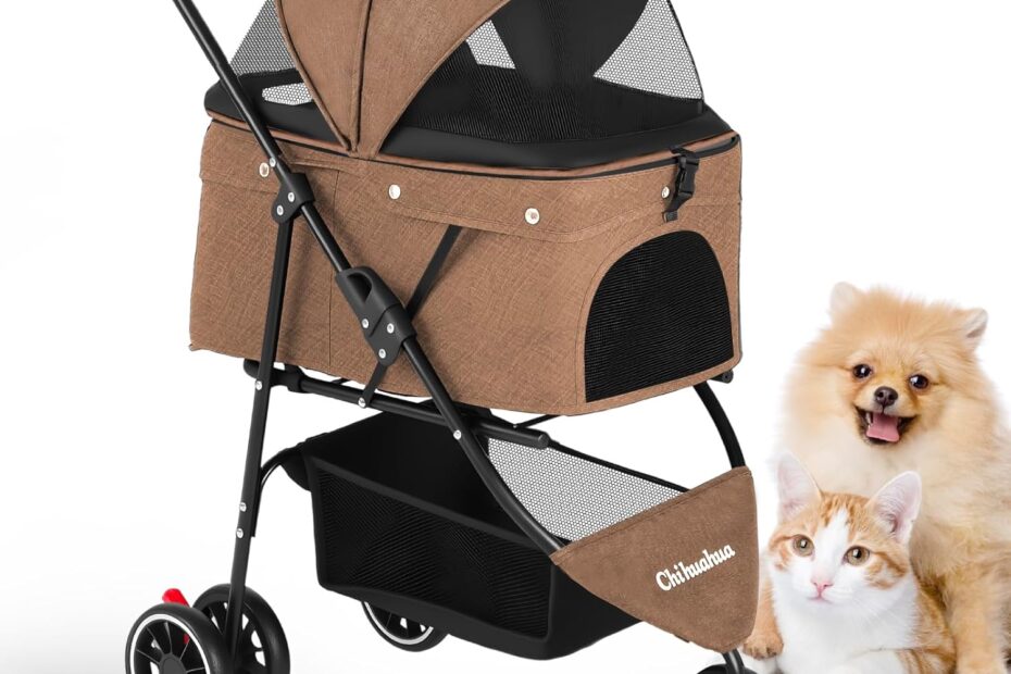 Discover the CHIHUAHUA 2-in-1 Foldable Pet Stroller: Comfort and Convenience for Your Furry Friend!