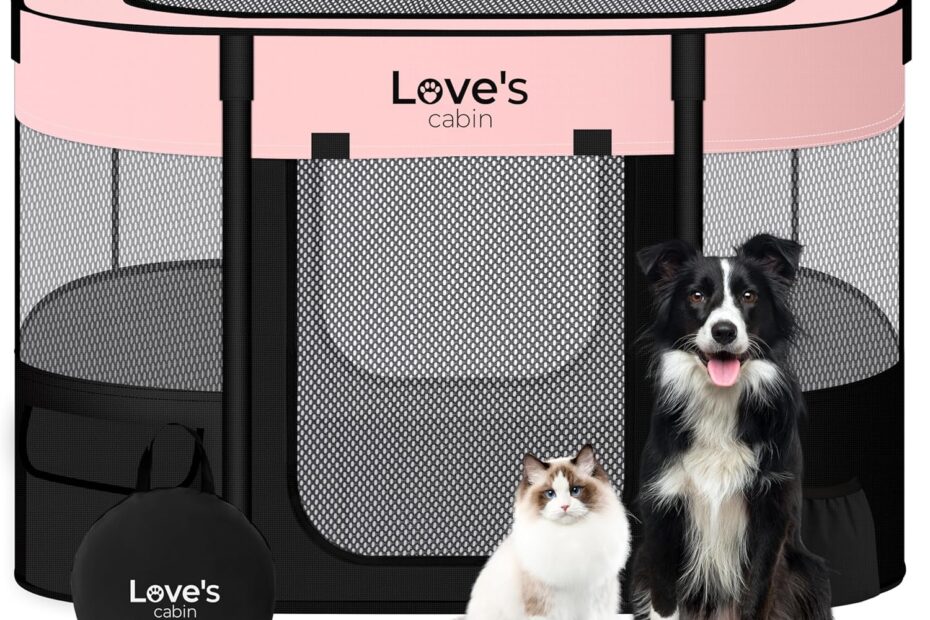 Discover the Ultimate Playtime: Love's Cabin Portable Pet Playpen Review