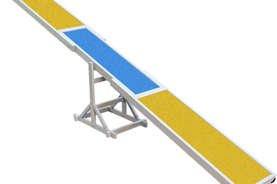 Elevate Playtime: Review of the Wooden Dog Agility Seesaw for Backyard Fun!