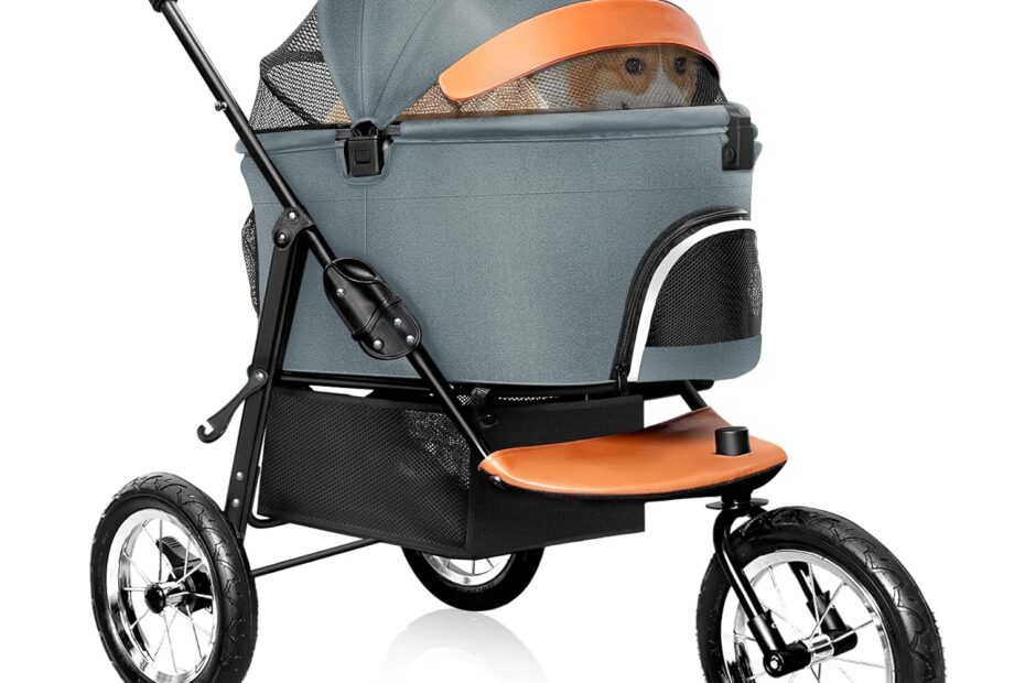 Explore the Ultimate Comfort: The 3-in-1 Dog Stroller for Medium Pets!