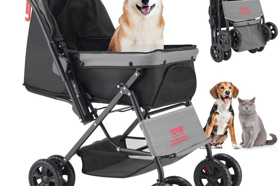 Explore the VEVOR Pet Stroller: The Ultimate Portable Solution for Your Furry Friends!