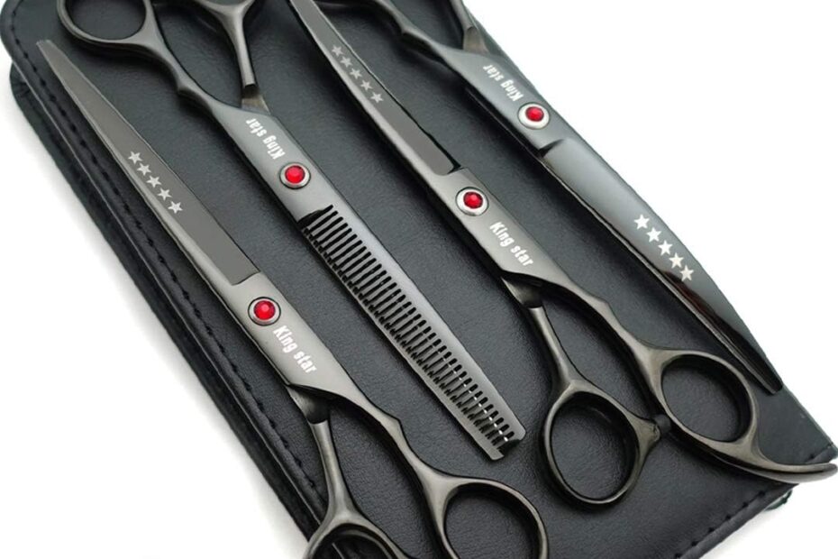 Groom Like a Pro: The Ultimate 7.0in Titanium Black Pet Grooming Scissors Set Review