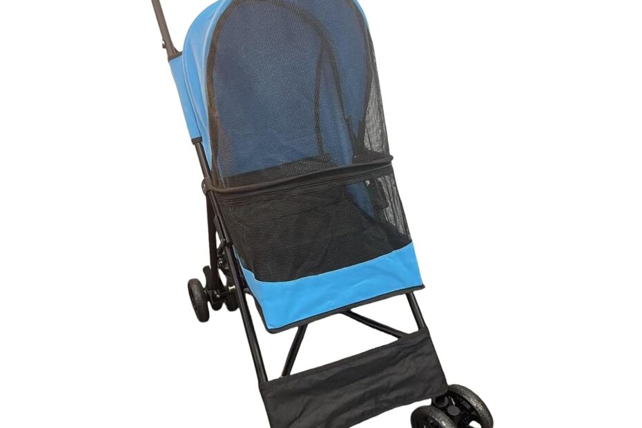 Lightweight & Foldable 3-Wheel Dog Stroller: The Ultimate Comfort for Your Furry Friends!