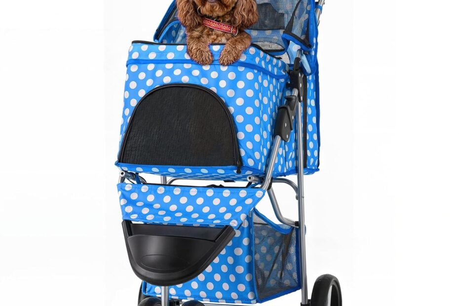 Paw-fectly Stylish: Review of the Sky Blue Dog Stroller for Adventure-Loving Pets