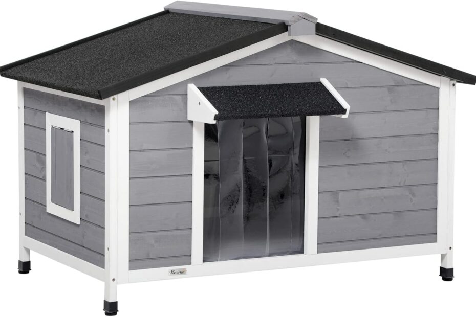 PawHut Elevated Dog House: Top Shelter for Small to Medium Pups!