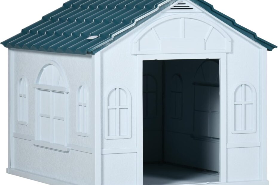PawHut Plastic Dog House: The Perfect Cozy Shelter for Your Furry Friend!