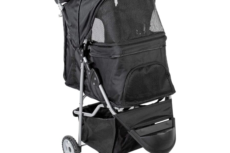 Reviewing the VIVO Black 3 Wheel Pet Stroller: Perfect for Your Furry Friends!