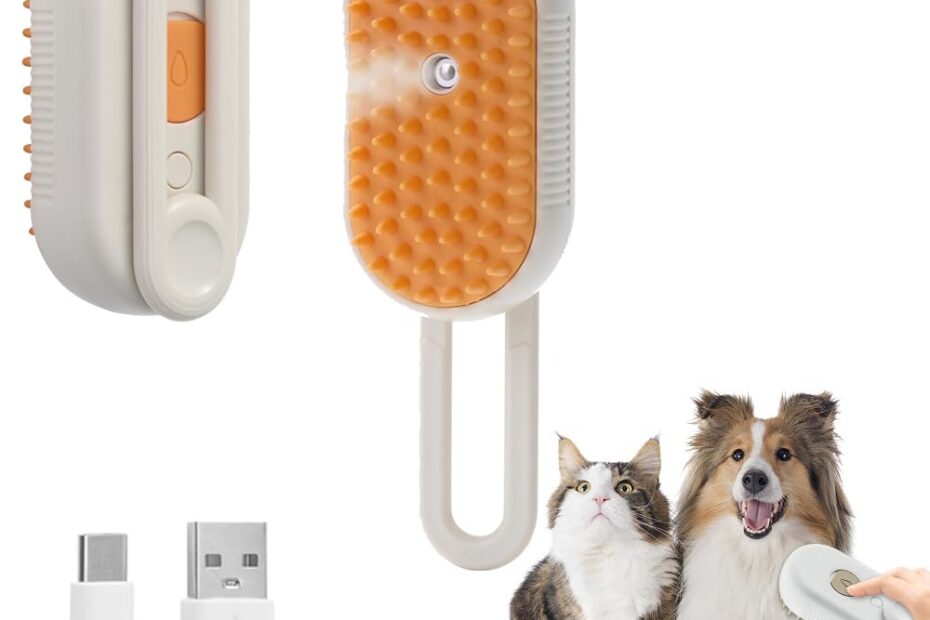 Revitalize Your Feline's Fur: The Ultimate 4-in-1 Cat Grooming Steam Brush Review