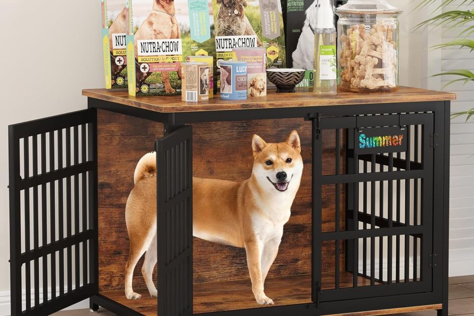 Stylish and Practical: The EasyCom 41" Dog Crate Furniture Review