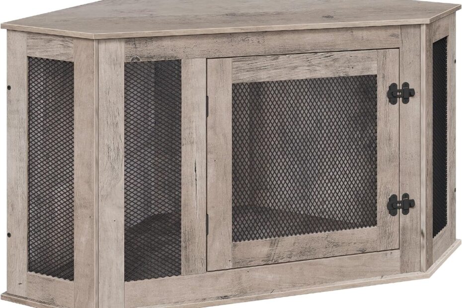 Stylish Comfort: Review of the Corner Dog Crate Furniture for Your Furry Friend