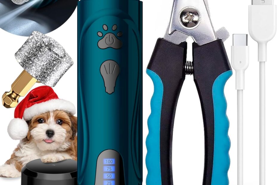 The Ultimate Dog Nail Grinder Kit: Quiet, Powerful & Perfect for All Pets!