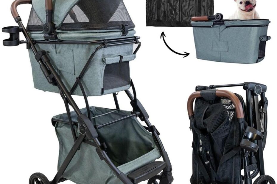 The Ultimate Luxury Pet Stroller: Comfort Meets Convenience for Your Furry Friend!