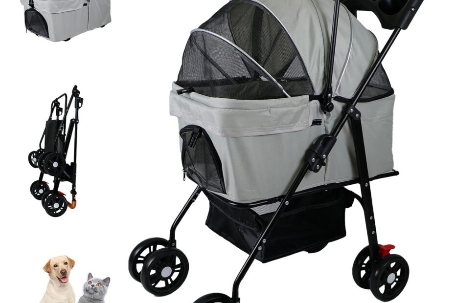 The Ultimate Pet Stroller: Comfort Meets Convenience for Your Furry Friends!