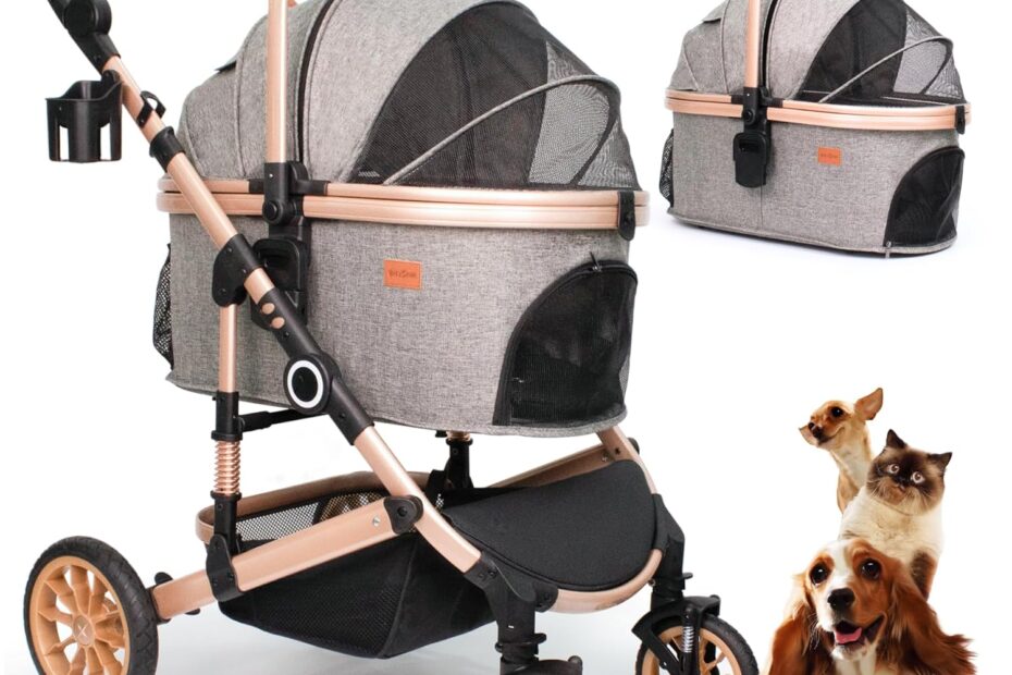 The Ultimate Pet Stroller: Travel in Style and Comfort for Your Furry Friends!