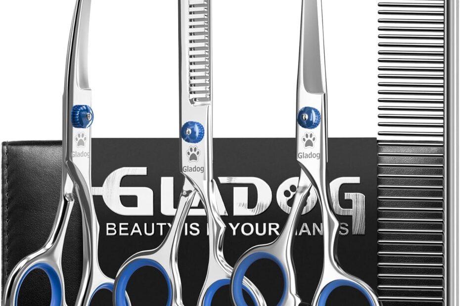 Transform Your Pet's Look: GLADOG 5 in 1 Grooming Scissors Set Review!