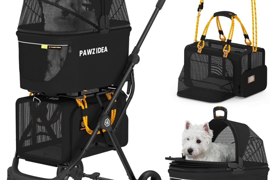 Travel in Comfort: PAWZIDEA Double Pet Stroller Review for Furry Adventurers