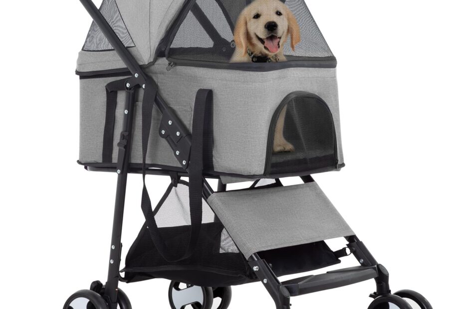 Ultimate Comfort on the Go: Review of the FDW 4 Wheels Pet Stroller