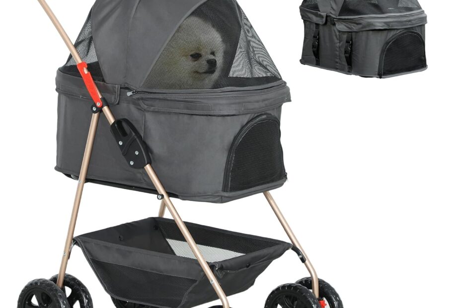 Ultimate Comfort on-the-Go: PawHut 3 in 1 Dog and Cat Stroller Review