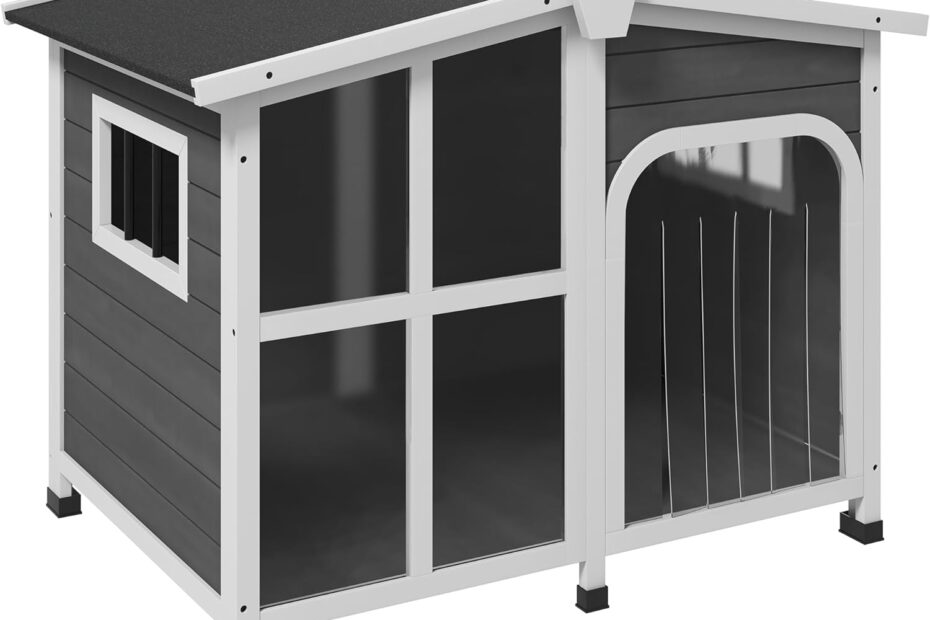 Ultimate Comfort: PawHut Cabin-Style Wooden Dog House Review for Large Pups!