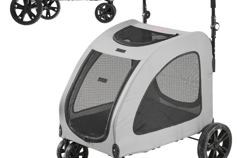 Ultimate Comfort: VEVOR Extra Large Dog Stroller Review for Big Dogs!