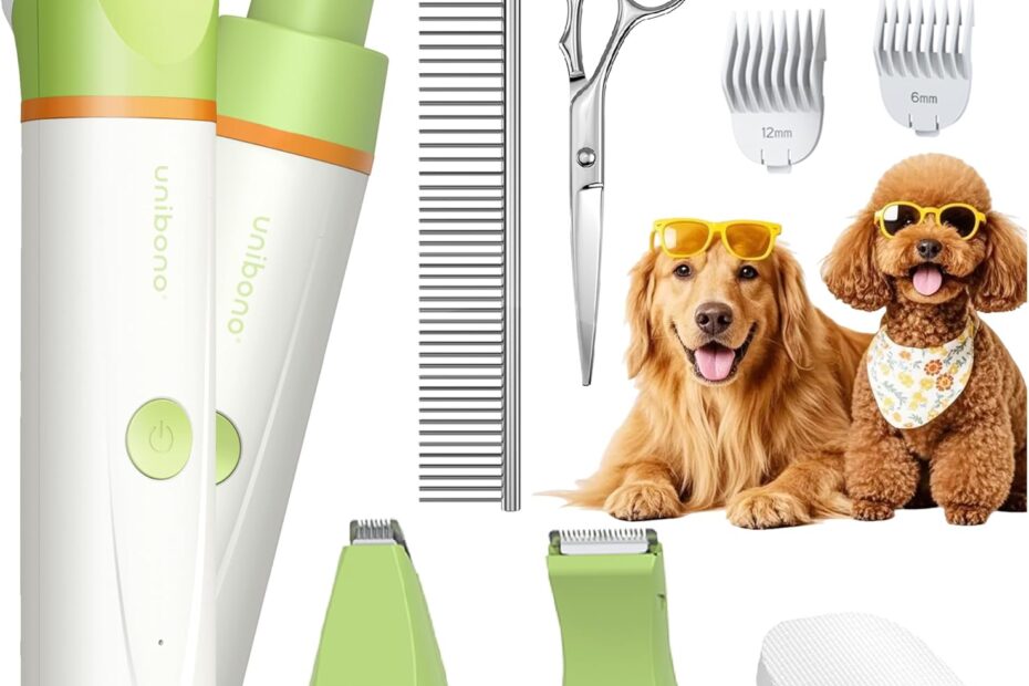 Ultimate Dog Grooming Kit: Low Noise Clippers & Paw Trimmer for a Stress-Free Home Grooming Experience!