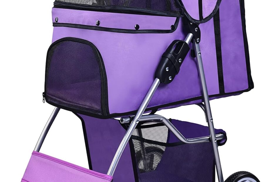 Ultimate Pet Comfort: Review of the Folding 4-Wheel Dog & Cat Stroller!