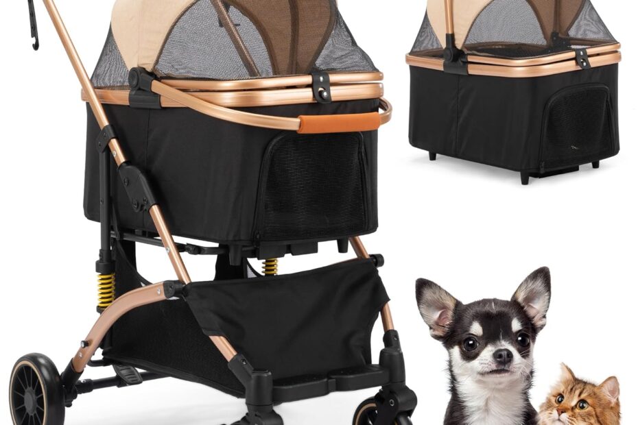 Unleash Adventure: The Coziwow 4-Wheel Pet Stroller Review!