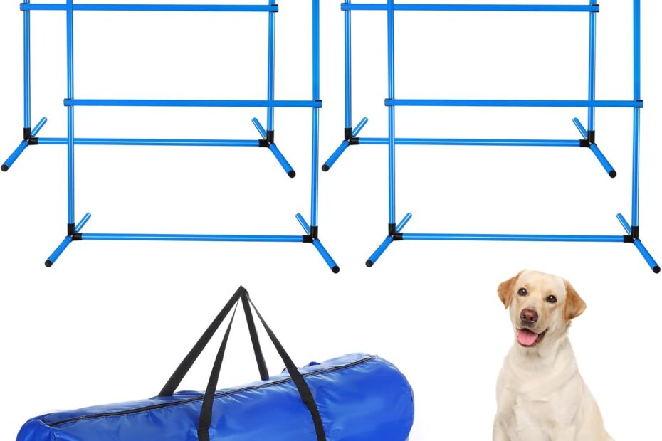 Unleash Fun: Review of Shappy's Adjustable Dog Agility Jump Set!