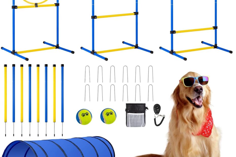 Unleash Fun with the Ultimate Dog Agility Course Backyard Set!