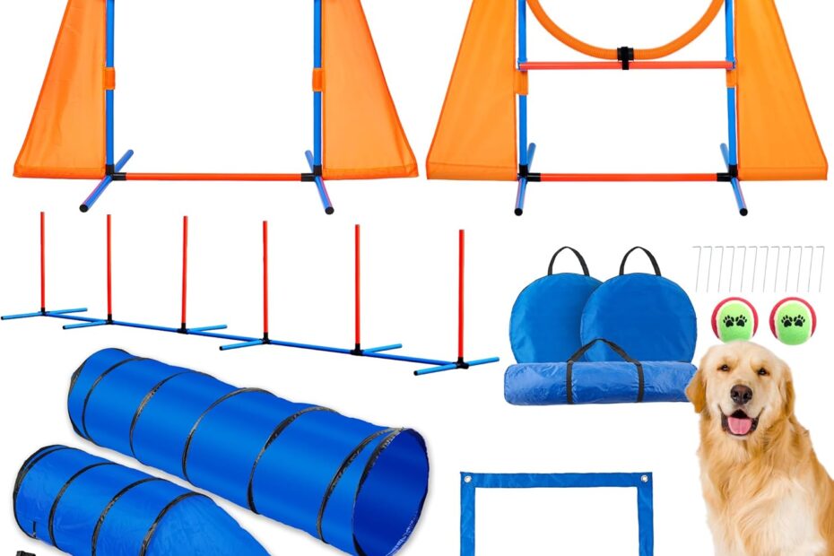 Unleash the Fun: Ultimate Review of the Portable Dog Agility Course Set!