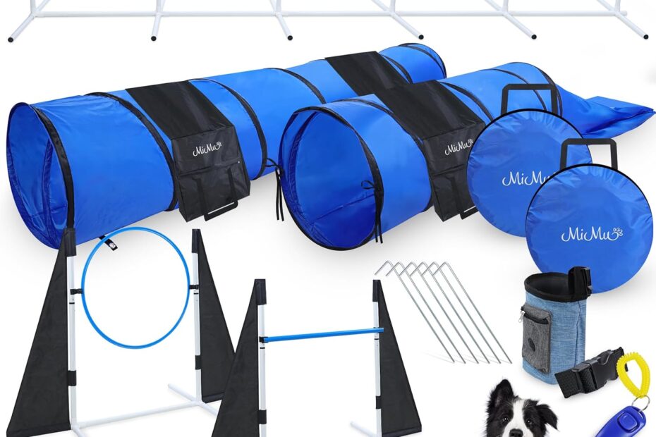 Unleash Your Dog's Potential: Review of MiMu Dog Agility Equipment 10pc Obstacle Course