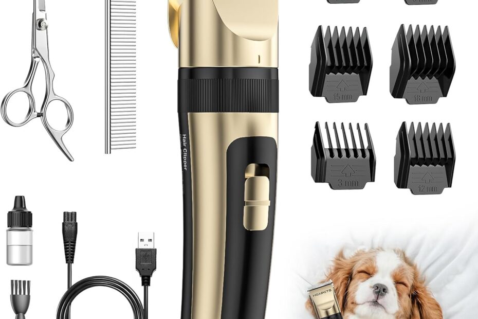 Whisker-Approved: Review of the Quiet Gold Dog Grooming Clippers!