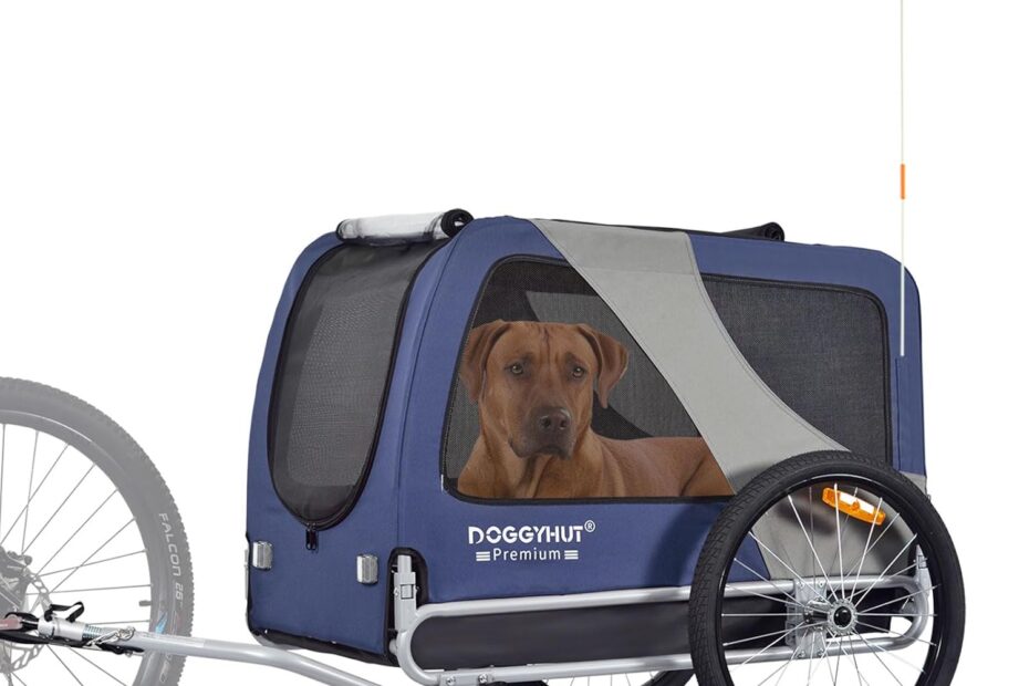 Adventure Awaits: Unleash the Fun with DOGGYHUT® XL Pet Bike Trailer!