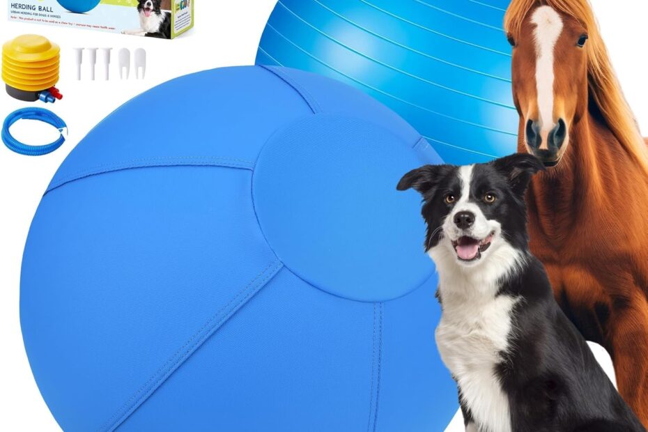 Boost Your Pet's Playtime: The Ultimate 18" Herding Ball for Dogs & Horses!