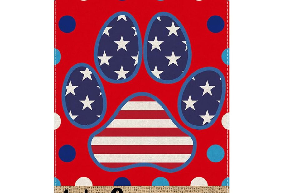 Celebrate in Style: Review of the 4th of July Welcome Dog Paw Flag!