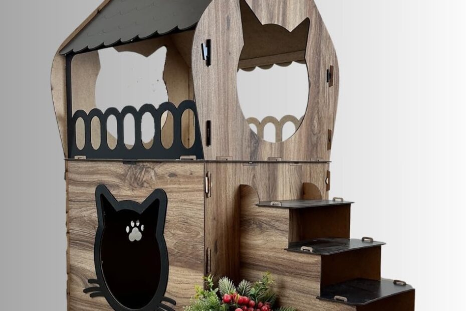 Charming Comfort: Review of the Indoor Wooden Cat House for Two Pets