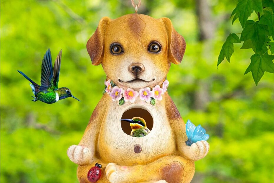 Charming Resin Bird House: The Perfect Gift for Bird Lovers!