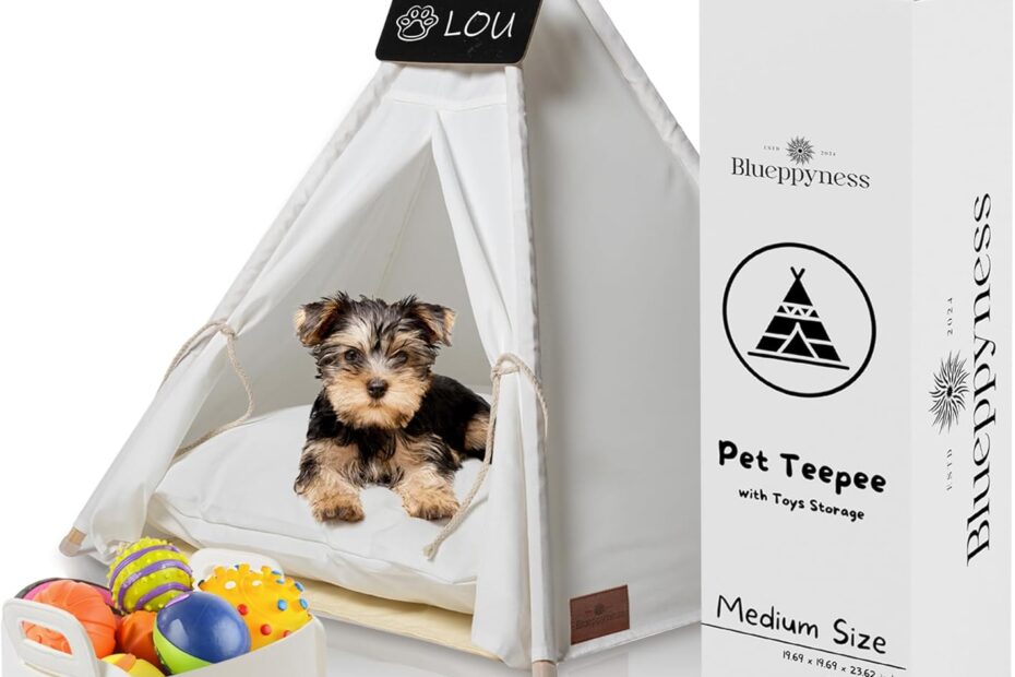 Cozy Comfort: Discover the Blueppyness Pet Teepee Tent for Your Furry Friends!