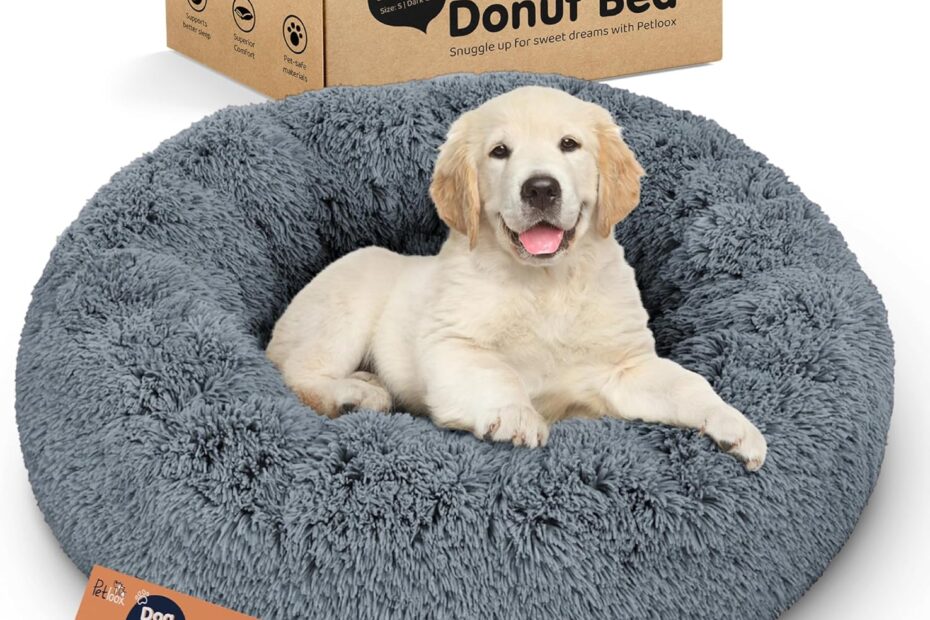 Cozy Comfort: The Ultimate Donut Dog Bed for Anxious Pups