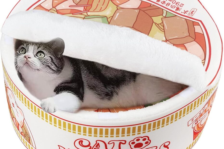 Cozy Comfort: The Ultimate Ramen Noodle Pet Bed for Cats and Dogs!