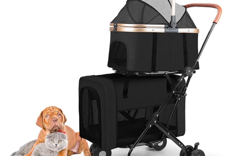 Cruise in Comfort: The Ultimate Double Pet Stroller for Your Furry Friends!