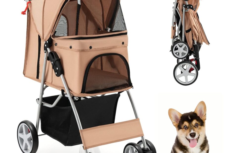 Discover Comfort on the Go: PETSITE Folding Dog Stroller Review