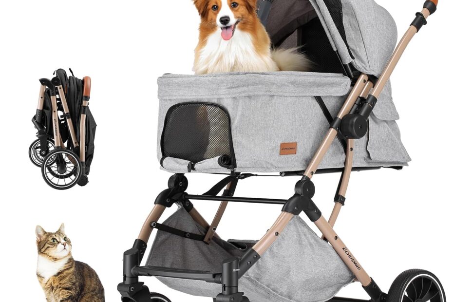 Discover Comfort on the Go: Review of the EchoSmile 4-Wheel Pet Stroller