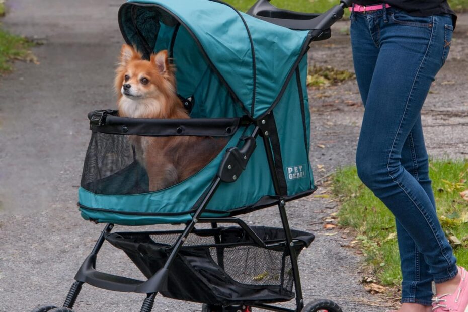 Discover Comfort: Pet Gear No-Zip Happy Trails Stroller for Your Furry Friends!